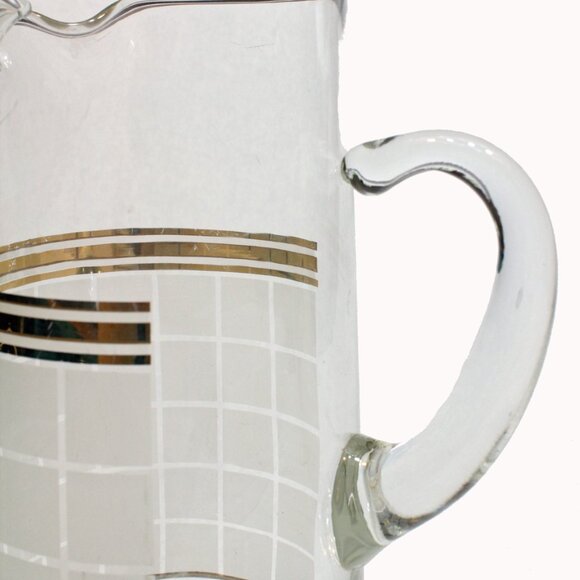 Bill Blass Mid Century Vintage Glass Pitcher - Picture 4 of 7